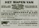 Advertentie Het Wapen van Zuidland en Velgersdijk Kermisaanbieding (Jaarmarkt) (1876)