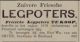 Advertentie van aardappelverkoop Wr van den Erven (1879)