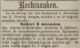 Jan van Gijzen voor het gerecht voor brutaliteit tegen marechaussee (1888)