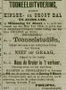 Advertentie voor dans en toneelvoorstelling (1891)