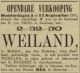 Openbare verkoopveiling 2ha weiland Meelblok / Kerkweg (1895)