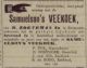 Advertentie Bastiaan Zoeteman voor samuelson's veekoeken (1899)